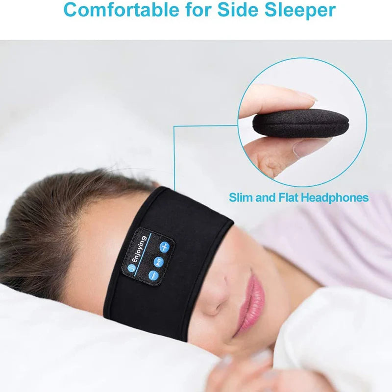 Fone Bluetooth Sleeping Headphones Eye Mask Sleep Headphone Bluetooth Headband Soft Elastic Comfortable Wireless Music Earphones